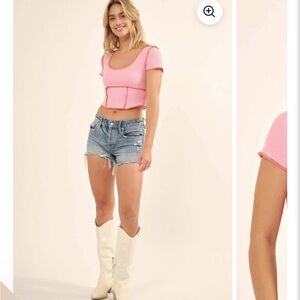 Promesa Pink Women's Crop Top